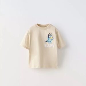 Zara Kids Tan Bluey Graphic Tee